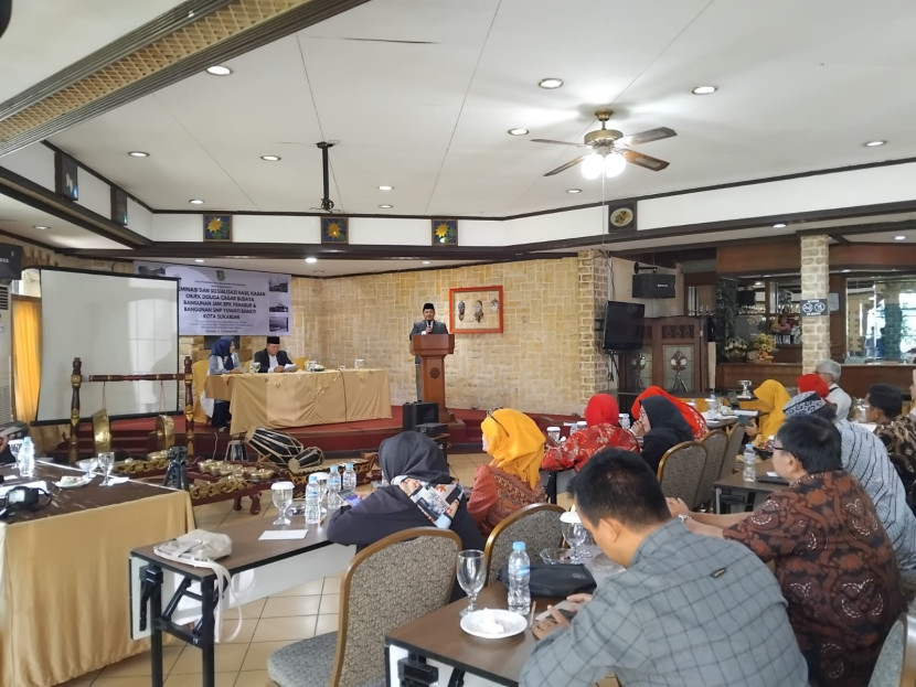 Pembukaan  atau sosialisasi dan Sidang Penetapan Objek Diduga Cagar Budaya menjadi Cagar Budaya yang digelar Dinas Pendidikan dan Kebudayaan, di Hotel Taman Sari, Selasa (22/10/2024). 