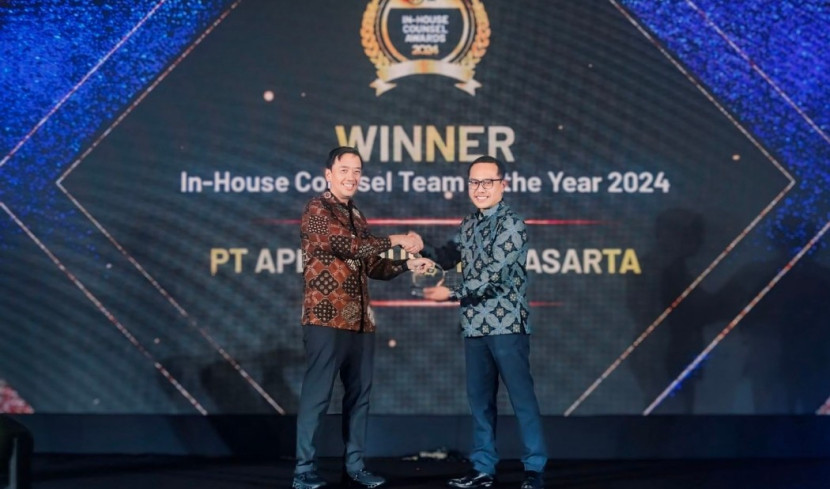 Lintasarta meraih 3 penghargaan Indonesian In-House Counsel Summit & Awards 2024. (Foto: Dok Ruzka Indonesia)