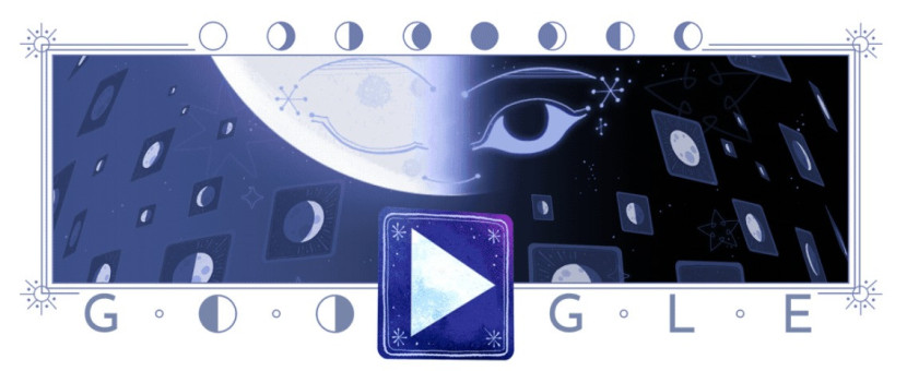 Google Doodle Bulan Separuh Sumber: google