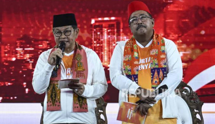 Pasangan Pramono Anung-Rano Karno di Pilgub Jakarta 2025. (Foto: Dok REPUBLIKA)