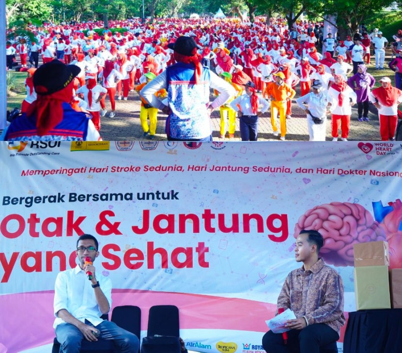 RSUI gelar giat Bergerak Bersama untuk Otak dan Jantung yang Sehat, Sabtu (26/10/2024). (Foto: Dok RSUI)