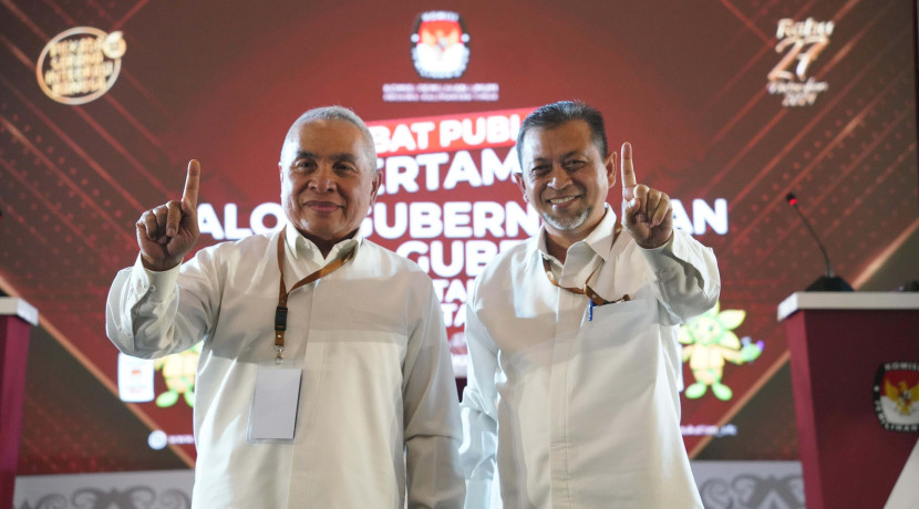 Kandidat Calon Gubernur dan Calon Wakil Gubernur Isran Noor-Hadi Mulyadi di Pilkada Kaltim 2024. (Foto: Dok RUZKA INDONESIA)