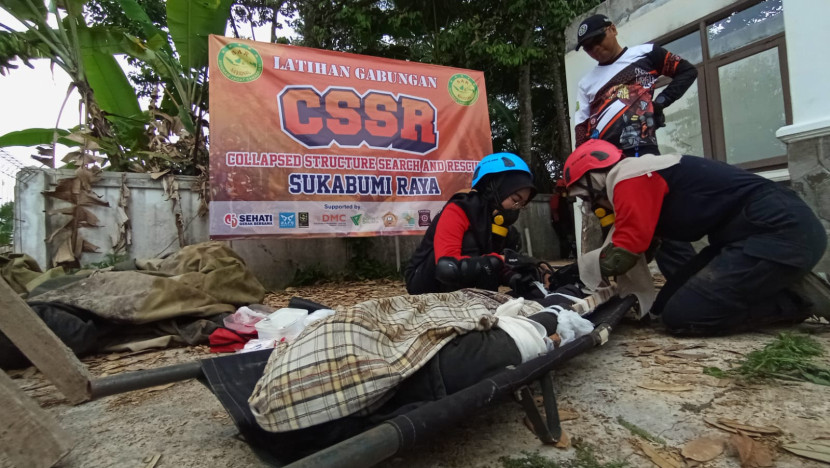  Latihan gabungan Collapsed Structure Search and Rescue (CSSR/SAR Struktur Bangunan Runtuh).