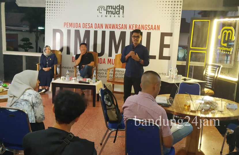 Diskusi Muda Mudi Lembang (Dimumule) bertajuk ‘Ide Konstruktif untuk Lembang Menjelang Pilkada 2024’ di Bale SKA, Lembang, Kabupaten Bandung Barat, Sabtu (26/10/2024). Foto: Istimewa