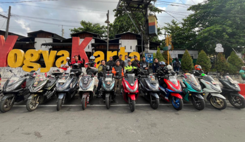 Komunitas pemilik sepeda motor Honda yang hadir di HBD 2024.     dok foto foto wahana