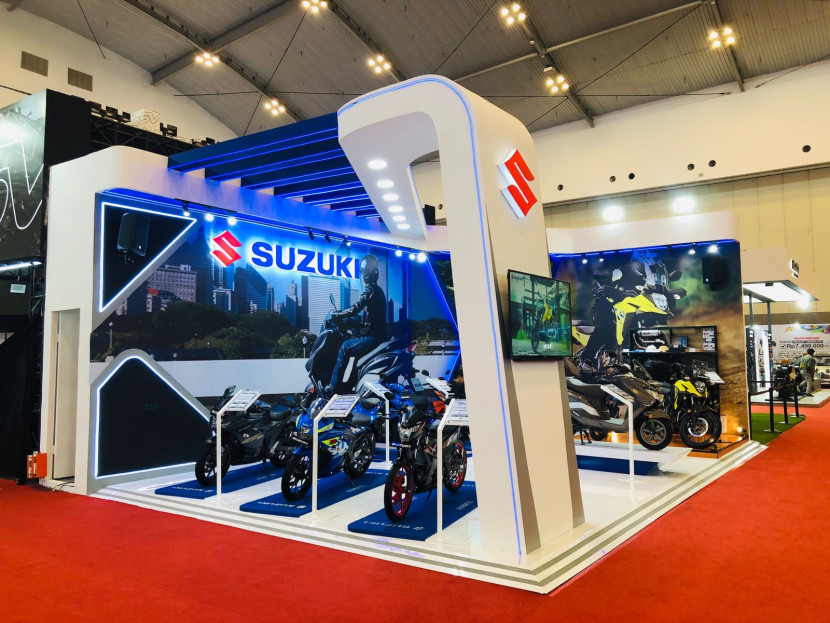                            Booth Suzuki di IMOS 2024. DOK. MOTORESTO.ID 