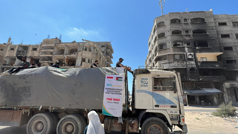 Dari Indonesia ke Gaza. perjalanan daging kaleng untuk warga palestina. (Foto: Dok Ruzka Indonesia)