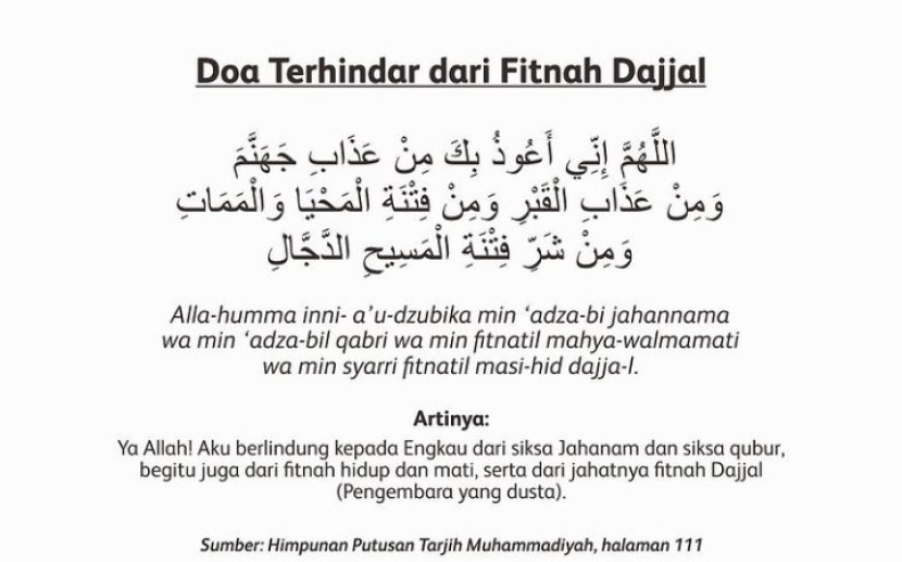 Doa Agar Dijauhkan dari Fitnah