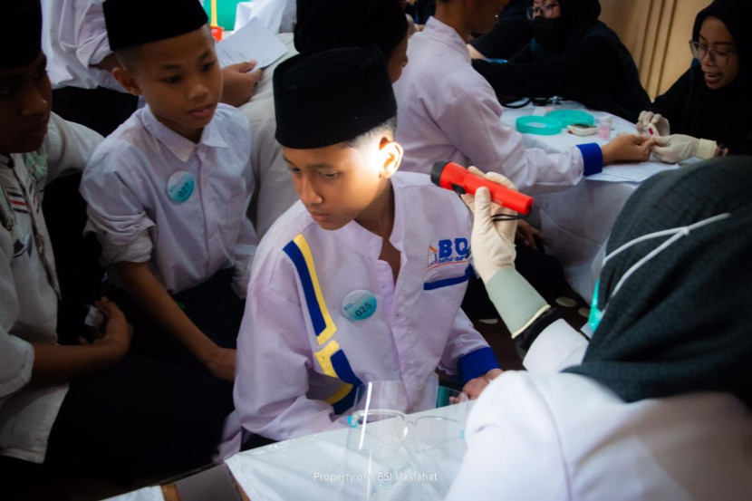 BSI Maslahat Edukasi Hidup Sehat di Pesantren Baitul Quran Depok