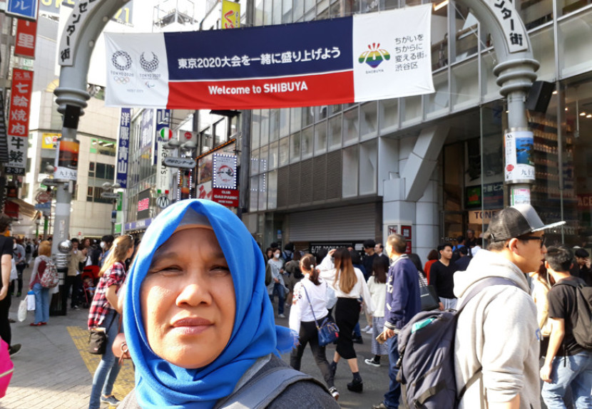 Simpang lima Shibuya yang terkenal dan ikonik di Tokyo. (FOTO: Maspril Aries)