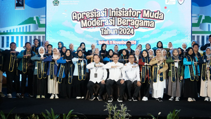 Penyelenggaraan Apresiasi Inisiator Muda Moderasi Beragama (IMMB) 2024 di Bekasi. Foto: Kemenag