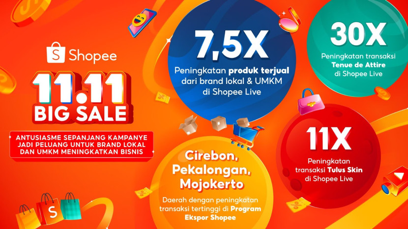 Kampanye Shopee 11.11 Big Sale. (Foto: Shopee)