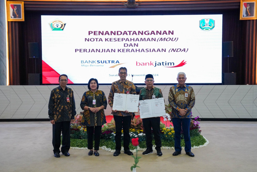 Bank Jatim dan Bank Sultra Resmi Jalin KUB