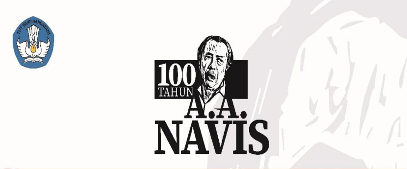 Poster 110 Tahun AA Navis. (FOTO: Badan Bahasa)