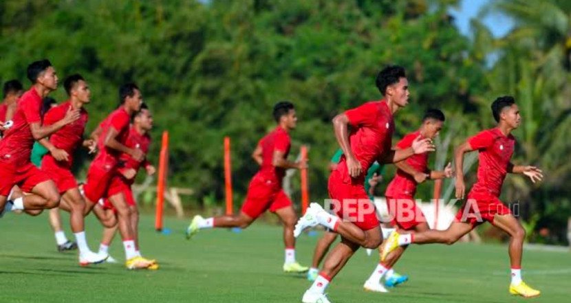 Latihan timnas Indonesia, bersiap ikuti Piala AFF pada 8 Desember-5 Januari 2024. (Foto: Dok Republika)