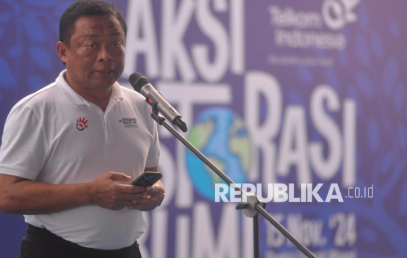 Direktur Utama Telkom, Ririek Adriansyah dalam salah satu sesi kegiatan BATIC 2024 di Bali, Rabu (28/8/2024). (Foto: Dok Republika)