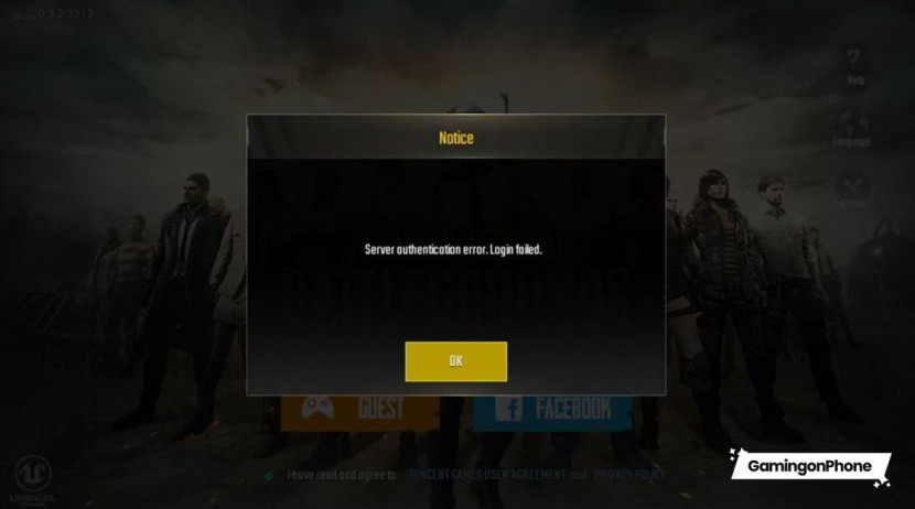 Server Error PUBGM (sumber: gamingonphone.com)