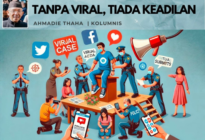 Foto ilustrasi Catatan Cak AT: Tanpa Viral, Tiada Keadilan 