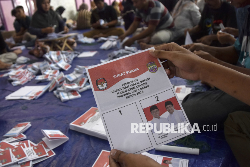 Surat suara Pilkada 2024. 