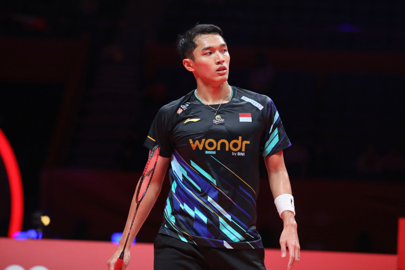 Jonatan Christie. PBSI melakukan evaluasi terhadap tidak adanya wakil Indonesia di babak final di BWF WTF 2024. (PBSI)