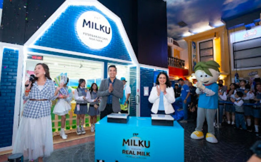 MILKU Milk Farm hadir di KidZania Jakarta. (Foto: Dok WINGS Food)