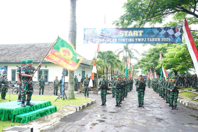 Prajurit di bawah jajaran Divisi II Kostrad memperingati Hari Juang Infanteri Tahun 2024. Sumber:Seputar Militer