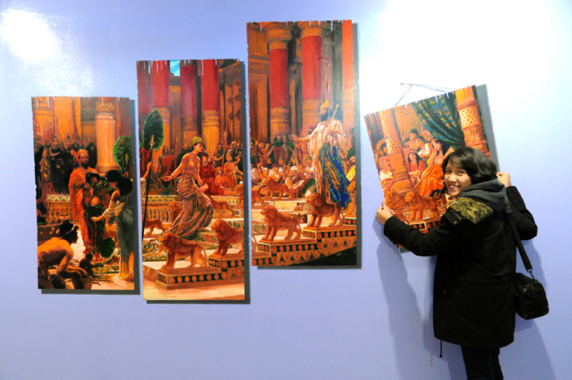 Ilustrasi Pameran Lukisan. (FOTO: Maspril Aries)