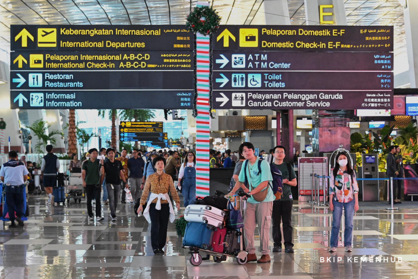 Penumpang pesawat di Bandara Soekarno-Hatta. Sumber:Kemenhub