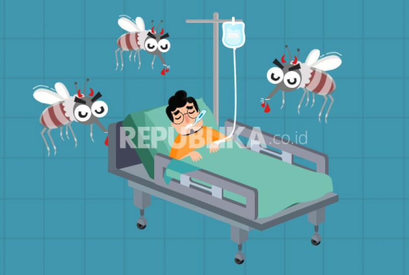 Ilustrasi. Pasien demam berdarah dengue (DBD). Gambar: Republika