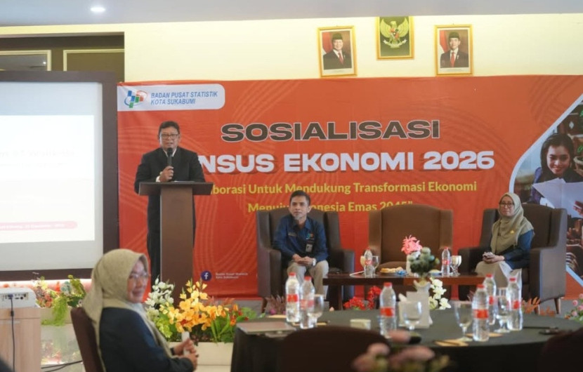 Sosialisasi sensus ekonomi 2026 yang digelar BPS Kota Sukabumi.