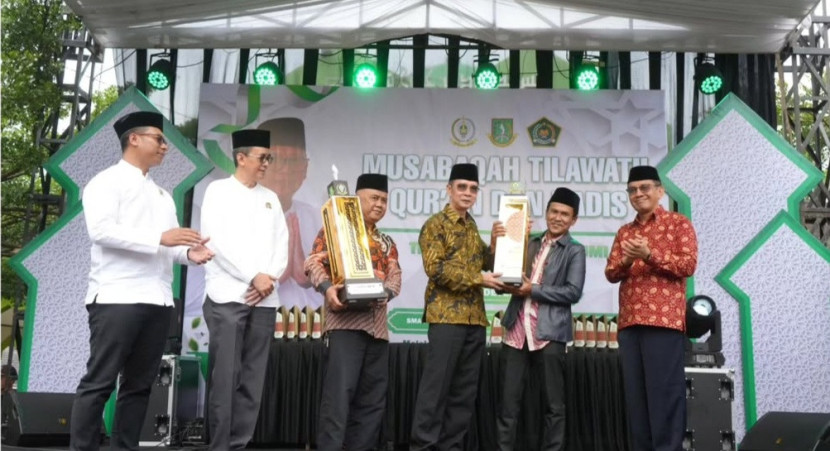 Penutupan acara MTQH tingkat Kota Sukabumi di Ponpes Hayatan Thayyibah, Ahad (29/12/2024).