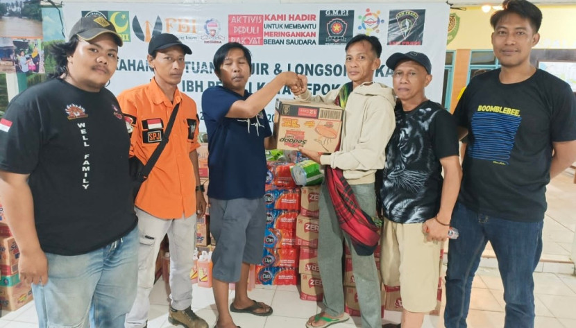 ASPERA Indonesia Kota Depok sigap peduli bencana yang terjadi di Kabupaten Sukabumi. (Foto: Dok ASPERA Indonesia)