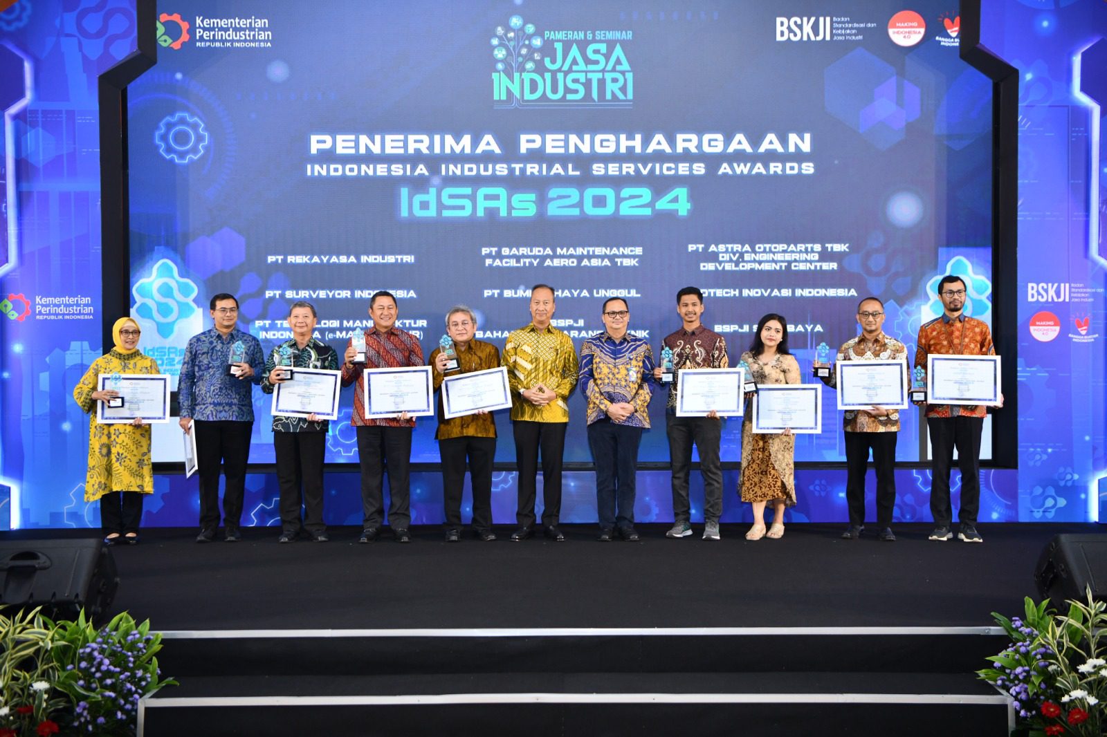 Kemenperin Anugerahkan Penghargaan Kepada Pelaku Jasa Industri untuk Optimalisasi Sektor Manufaktur
