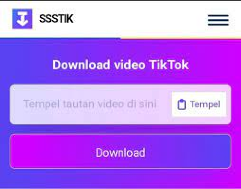 SssTikTok bisa download video dari TikTok tanpa watermark.