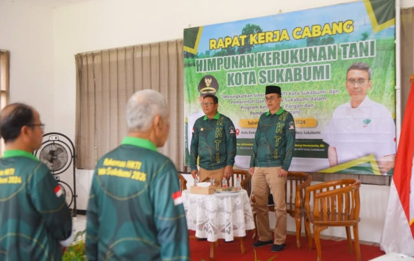 Pj Wali Kota Sukabumi dalam acara rakercab HKTI Kota Sukabumi beberapa waktu lalu.