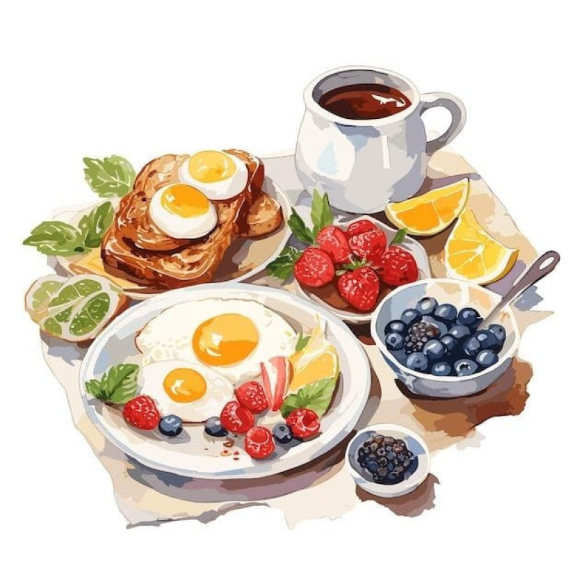 Ilustrasi Menu Sarapan (Sumber: www.freepik.com)