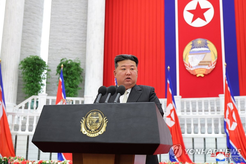 Pemimpin Tertinggi Korea Utara (Korut) Kim Jong-un. Sumber:Yonhap