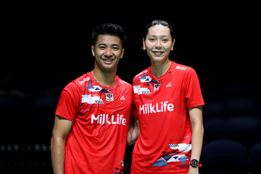 Pasangan ganda campuran Dejan Ferdinansyah/Gloria Emmanuelle Widjaja memenangkan babak pertama Malaysia Open 2024. (PBSI)