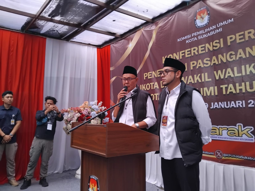 Pasangan Wali Kota Sukabumi dan Wakil Wali Kota Sukabumi terpilih, Ayep Zaki-Boby Maulana.