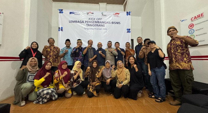 Peresmian Lembaga Pengembangan Bisnis hasil kolaborasi YDBA dan PT SMI (Persero) di Solear, Tangerang, Banten, Kamis (9/1/2025). (Foto: Ruzka Indonesia/YBP) 