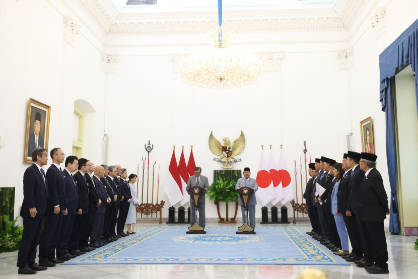 Presiden Prabowo Subianto bertemu Perdana Menteri Jepang Shigeru Ishiba di Istana Bogor, Jawa Barat, Sabtu (11/1/2025). Sumber:Seputar Militer