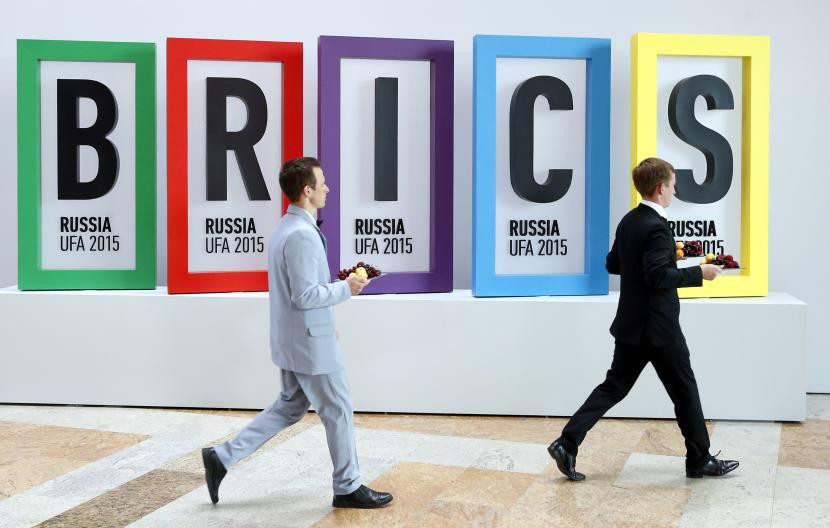 Logo BRICS (FOTO: EPA/SERGEI ILNITSKY)