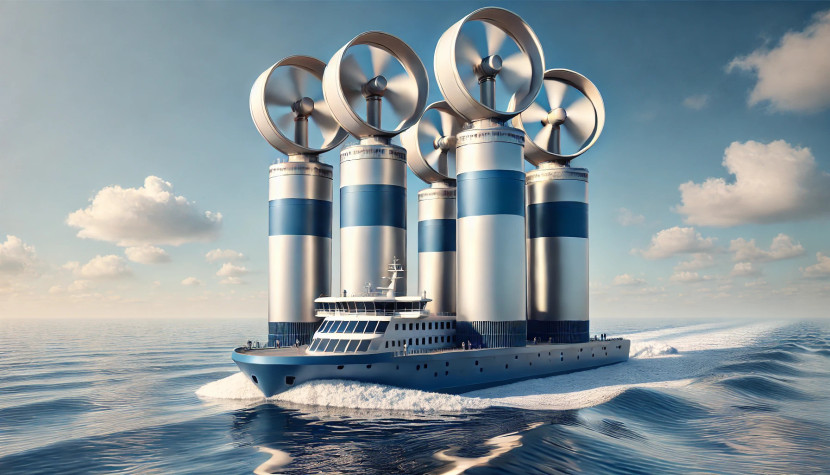 Ilustrasi rotor flettner. Sumber: istimewa