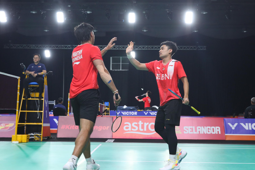 Meski sudah memiliki pasangan masing-masing, Leo Rolly Carnando dan Daniel Marthin bertekad untuk mengukir prestasi terbaik di Indonesia Masters 2025. (PBSI)