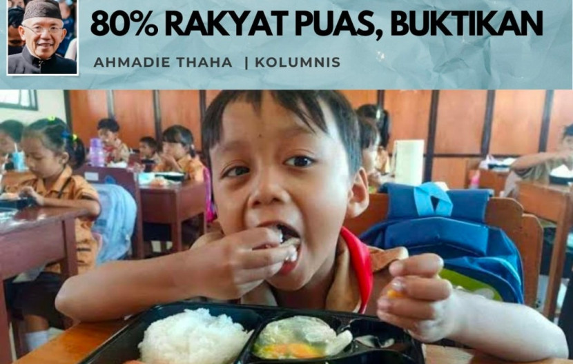 Foto ilustrasi Catatan Cak AT: 80 Persen Rakyat Puas, Buktikan! (Foto: Dok RUZKA INDONESIA)