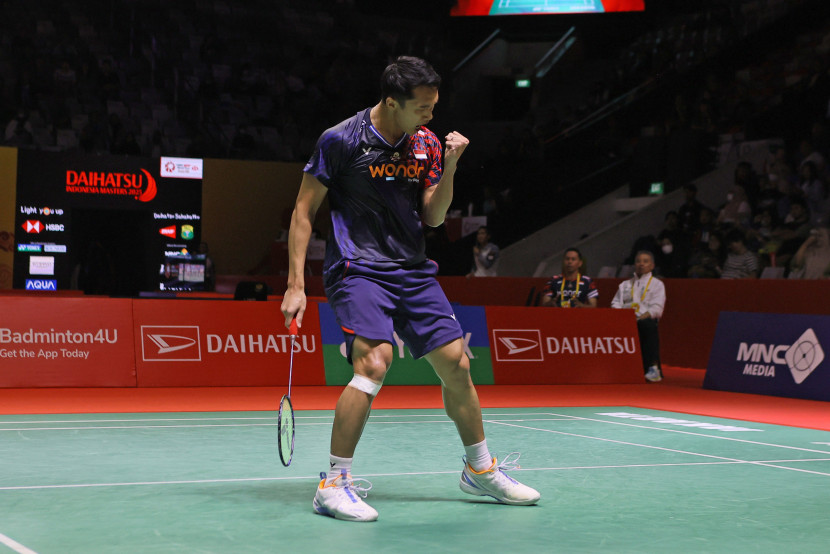 Pemain tunggal putra Jonatan Christie datang ke Indonesia Masters 2025 dengan motivasi tinggi. (PBSI)