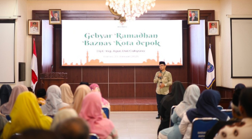 Baznas Kota Depok gelar sosialisasi program Ramadhan 1446 H/2025 M kepada pelajar SMP di Kota Depok, bertempat di Aula Teratai Balai Kota Depok. Kamis, (23/01/2025). (Foto: Dok RUZKA INDONESIA)