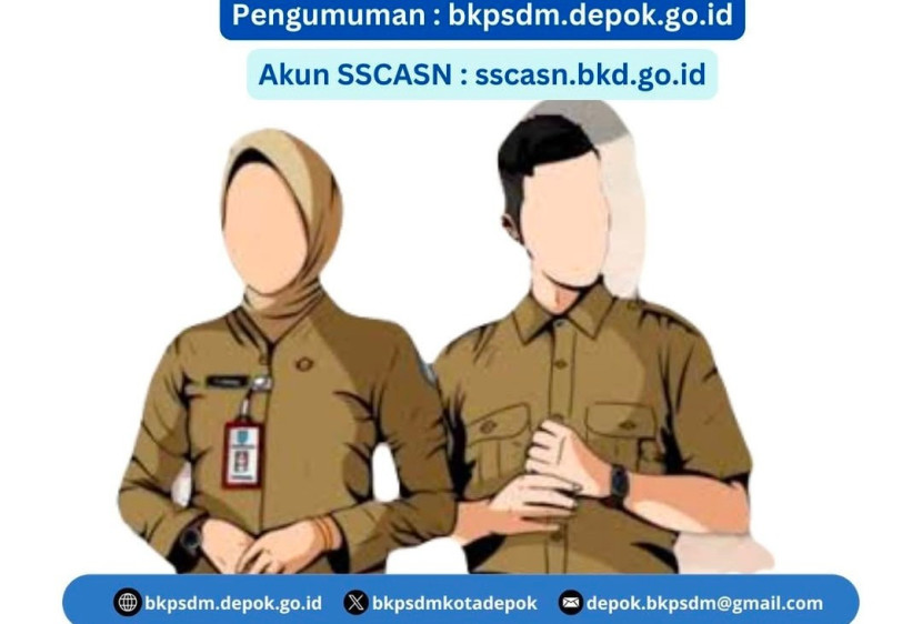 Flayer pengumuman hasil akhir Seleksi Calon Pegawai Negeri Sipil (CPNS) Pemerintah Kota (Pemkot) Depok Tahun Anggaran 2024. (Foto: Dok RUZKA INDONESIA)