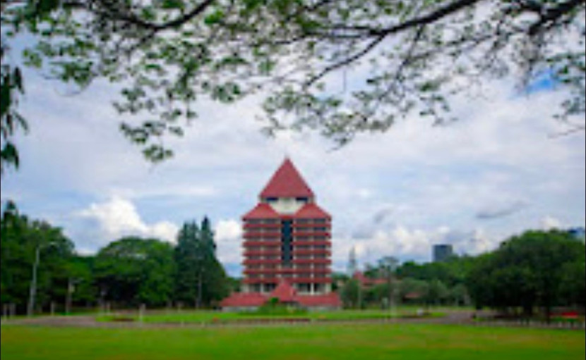 Gedung Rektorat Kampus UI Depok. (Foto: Dok RUZKA INDONESIA)