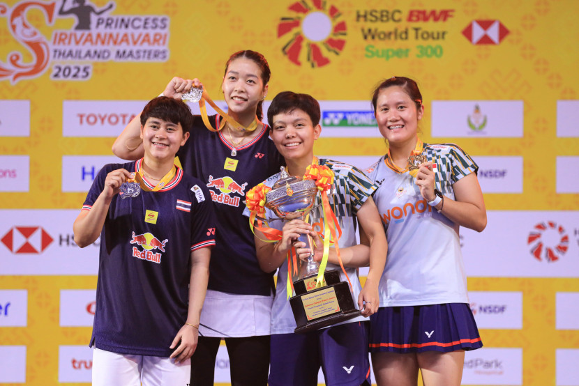 Lanny Tria Mayasari/Siti Fadia Silva Ramadhanti juara Thailand Masters 2025. Selama 4 turnamen di awal tahun 2025, Indonesia hanya mengantongi satu gelar juara. (PBSI)